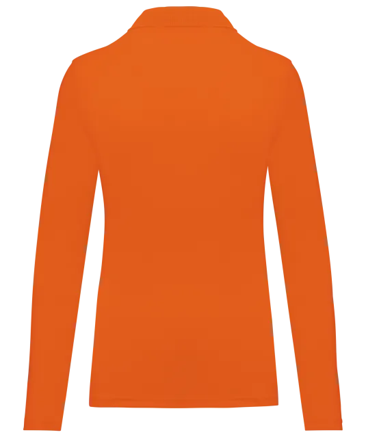 WK277 - Damespolo lange mouwen Orange