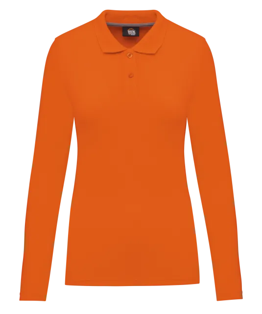 WK277 - Damespolo lange mouwen Orange