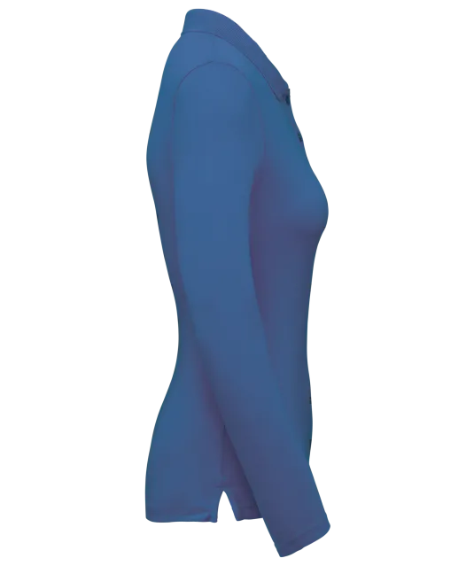 WK277 - Damespolo lange mouwen Light Royal Blue