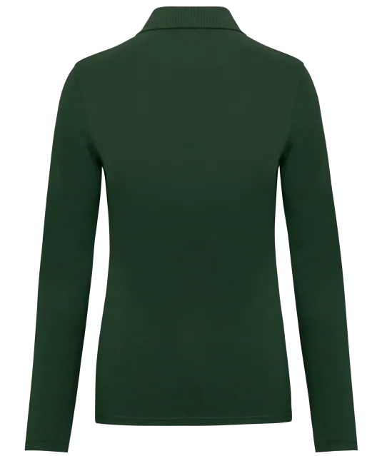 WK277 - Damespolo lange mouwen Forest Green