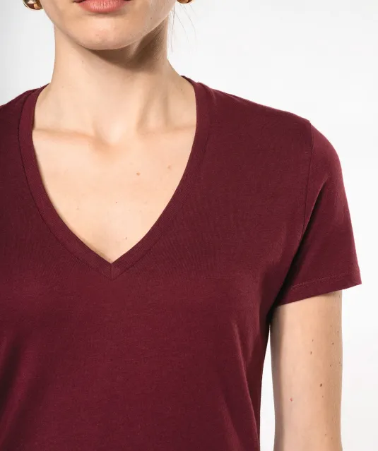 K3029IC - Dames-t-shirt BIO150 IC V-hals White