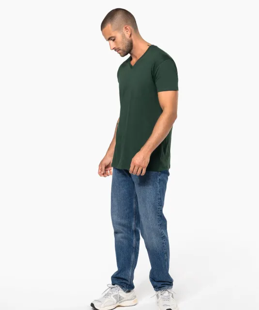 K3028IC - Heren-t-shirt BIO150 IC V-hals White