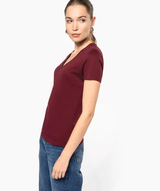 K3029IC - Dames-t-shirt BIO150 IC V-hals White