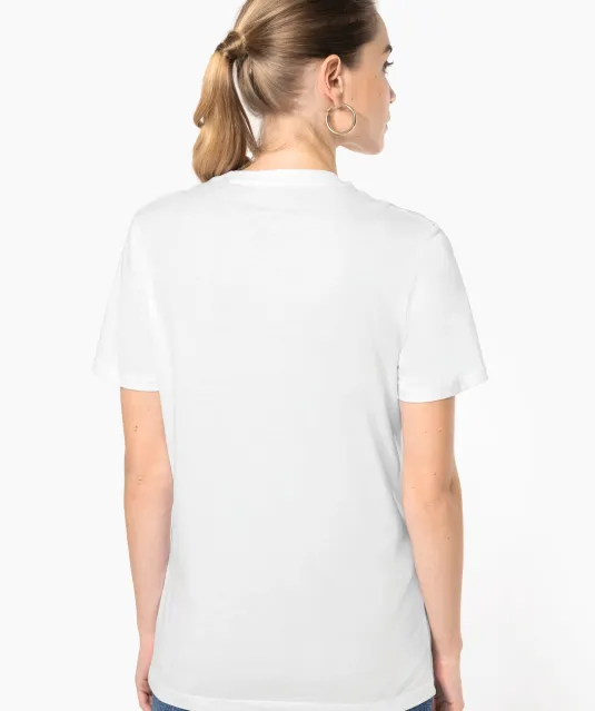 K3036 - T-shirt ronde hals met korte mouwen uniseks White