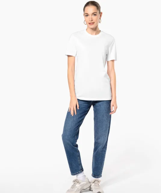 K3036 - T-shirt ronde hals met korte mouwen uniseks White