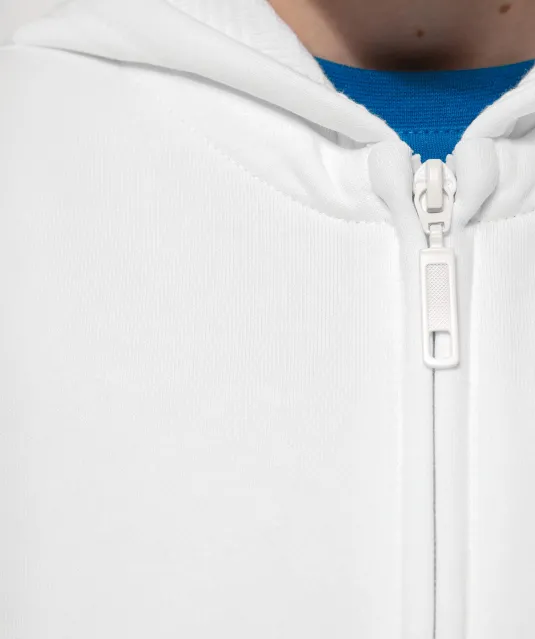 K455 - Kinder sweatvest met capuchon White