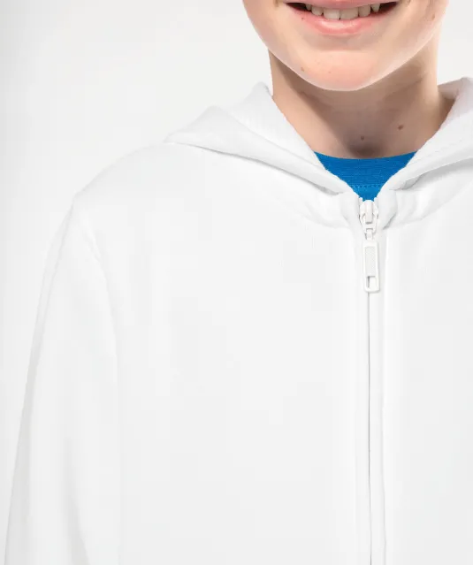 K455 - Kinder sweatvest met capuchon White
