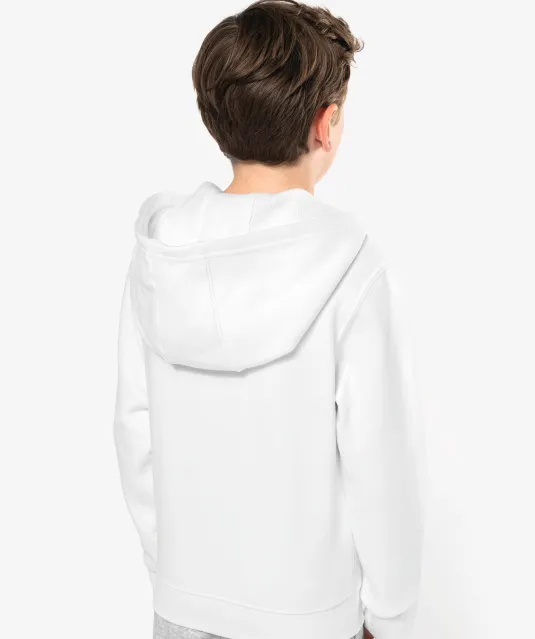K455 - Kinder sweatvest met capuchon White