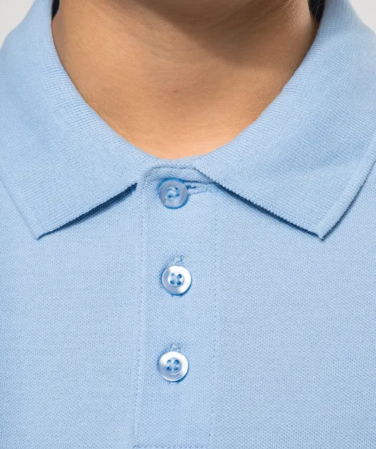 K249 - Kinderpolo korte mouwen White