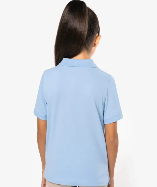 K249 - Kinderpolo korte mouwen White