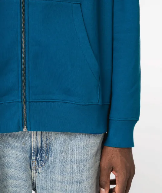 NS402 - Ecologische uniseks sweater met capuchon en rits Black