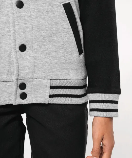 K498 - Kinder college jacket Navy / White