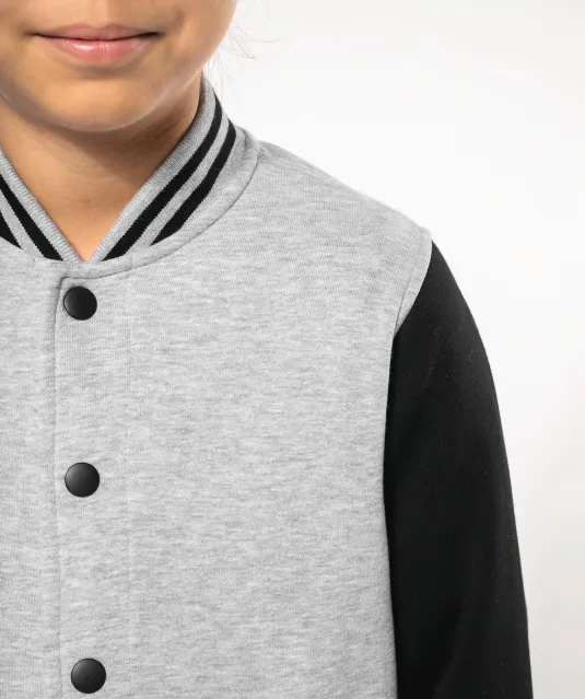 K498 - Kinder college jacket Navy / White
