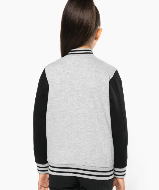 K498 - Kinder college jacket Navy / White