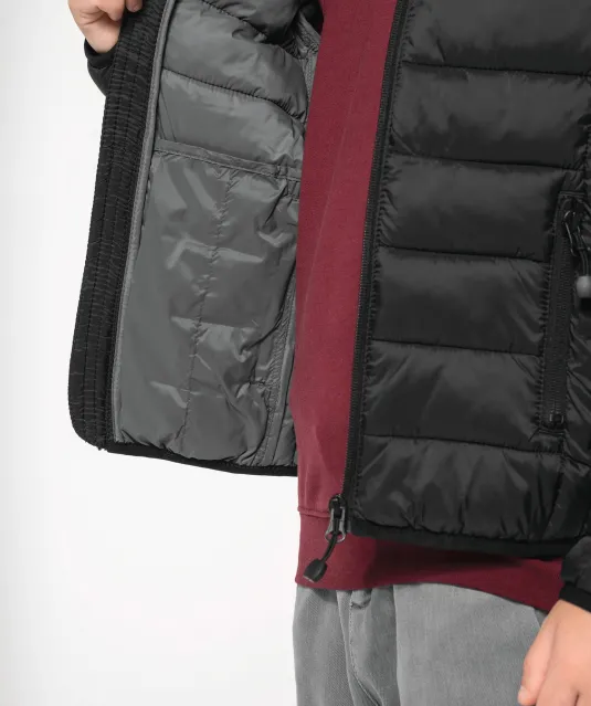 K6112 - Lichte kinderjas met capuchon Black
