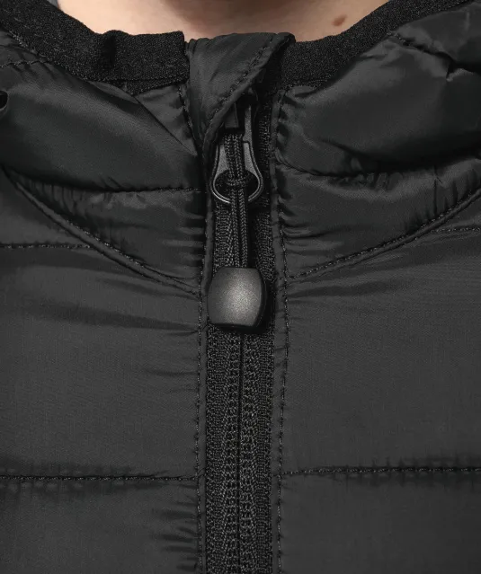 K6112 - Lichte kinderjas met capuchon Black