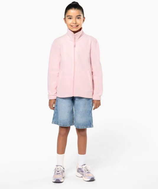 K920 - Microfleece met rits kind Black