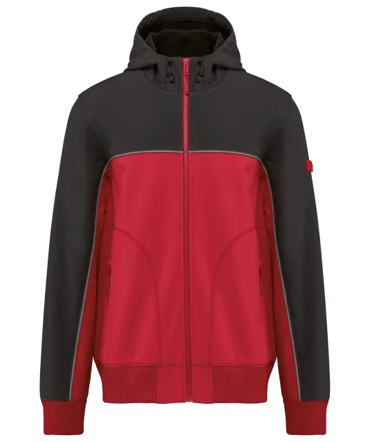 WK450 - 3-laags unisex softshelljas Red / Dark Grey