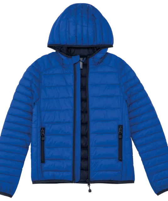 K6112 - Lichte kinderjas met capuchon Light Royal Blue