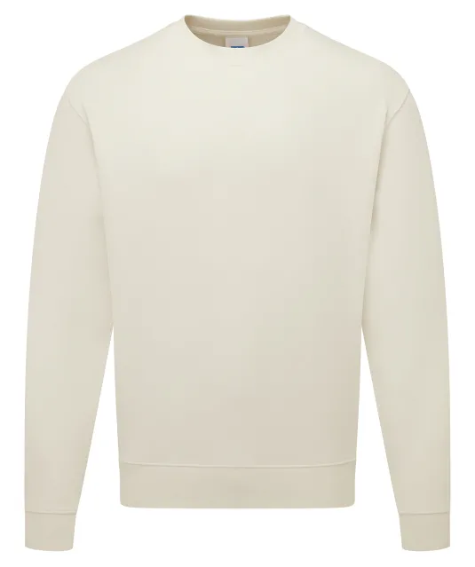 RU262M - Authentic Sweater met ronde hals Natural