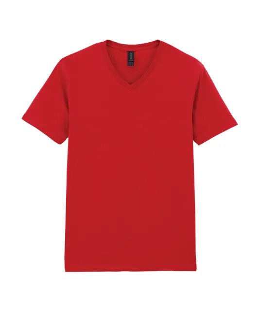GI64V00 - Softstyle Euro Fit Adult V-neck T-shirt Red