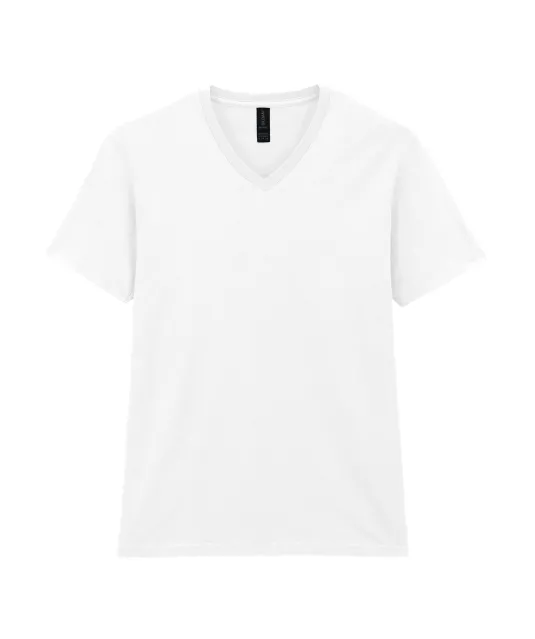 GI64V00 - Softstyle Euro Fit Adult V-neck T-shirt White