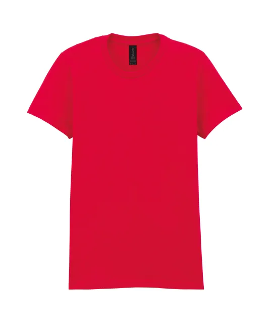 GI65000L - Dames-T-shirt Softstyle Midweight Red
