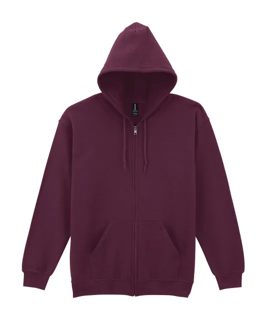 GI18600 - Heavy Blend™Adult Full Zip Hooded Sweatshirt Maroon