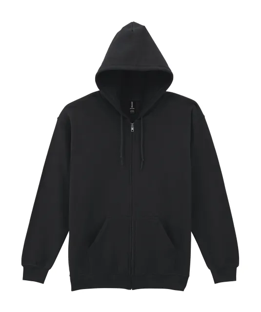 GI18600 - Heavy Blend™Adult Full Zip Hooded Sweatshirt Black