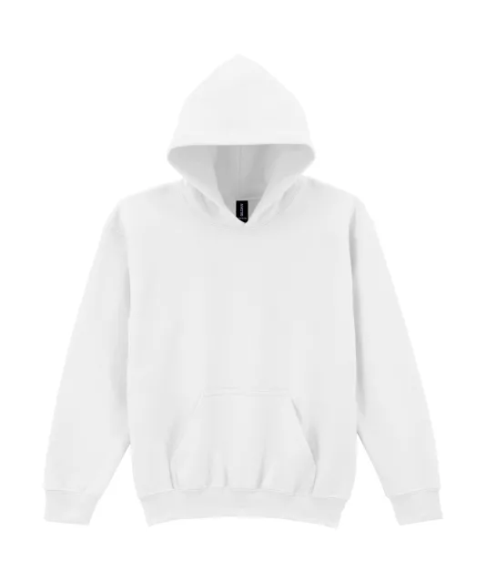GI18500B - Heavy Blend™ Classic Fit Kinder sweater met capuchon White