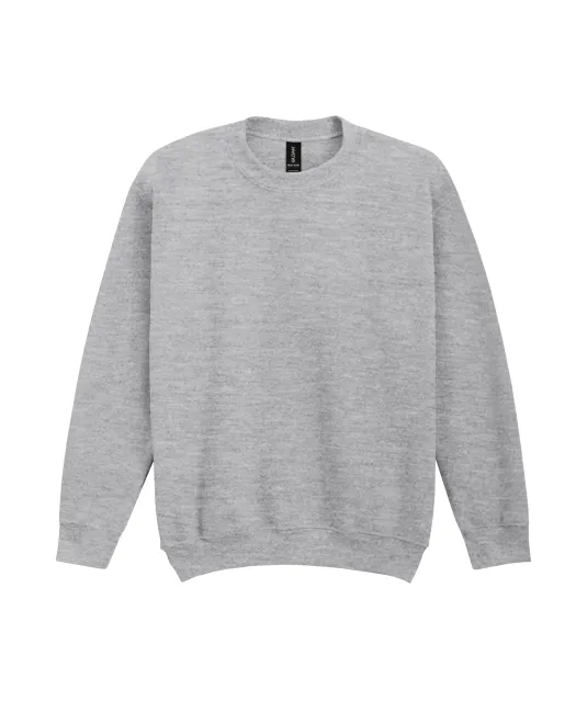 GI18000B - Heavy Blend™ Classic Fit Kinder sweater met ronde hals Sport Grey