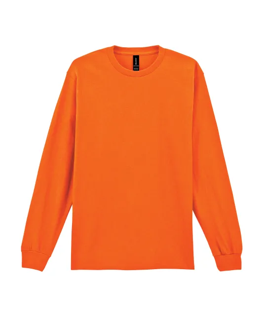 GI2400 - Ultra Cotton™ Classic Fit Adult T-Shirt met lange mouwen Safety Orange