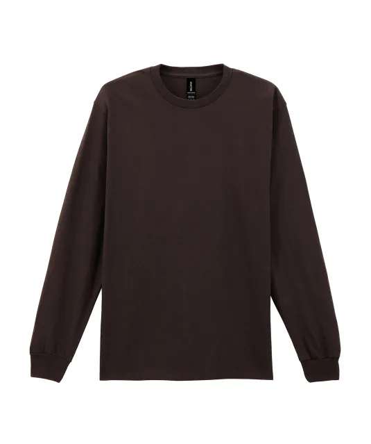 GI2400 - Ultra Cotton™ Classic Fit Adult Long Sleeve T-Shirt Dark Chocolate