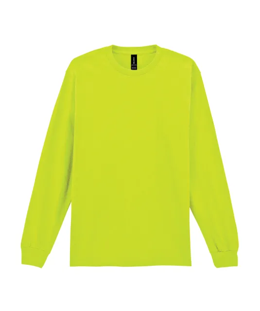 GI2400 - Ultra Cotton™ Classic Fit Adult T-Shirt met lange mouwen Safety Yellow