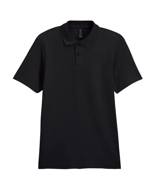 GI64800 - Herenpolo Softstyle Dubbele piqué Black
