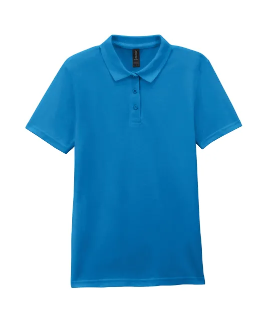 GI64800L - Damespolo Softstyle Dubbele piqué Sapphire