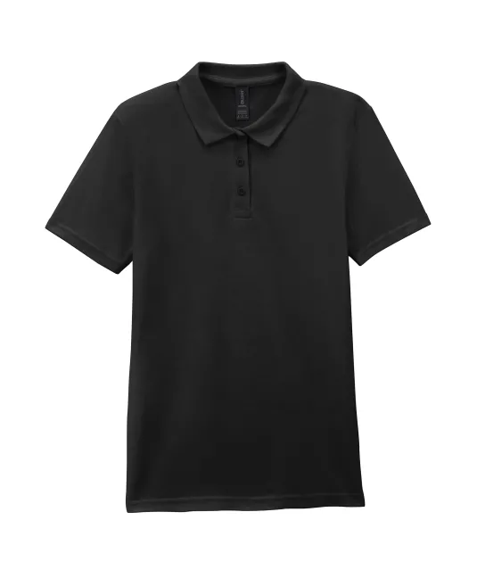 GI64800L - Damespolo Softstyle Dubbele piqué Black