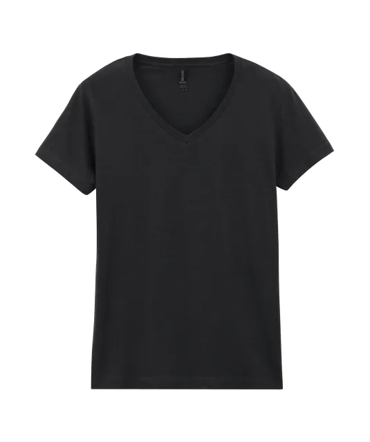 GI64V00L - Softstyle® Fitted Ladies' V-neck T-shirt Black