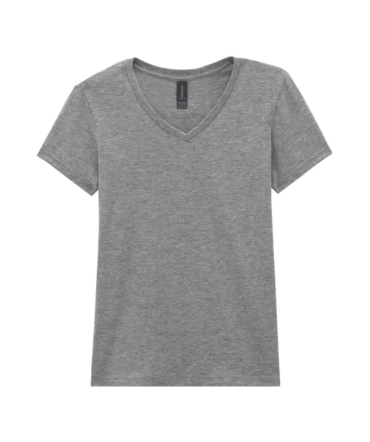 GI64V00L - Softstyle® Fitted Ladies' V-neck T-shirt RS Sport Grey