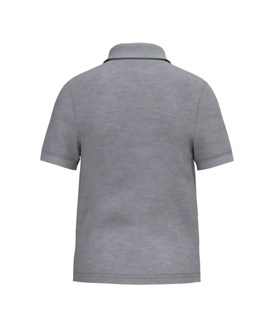 K268 - Kinderpolo met korte mouwen Oxford Grey