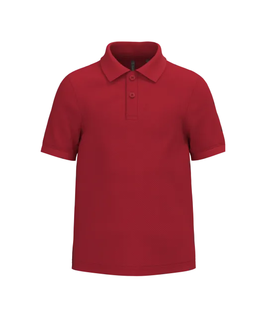 K268 - Kinderpolo met korte mouwen Red