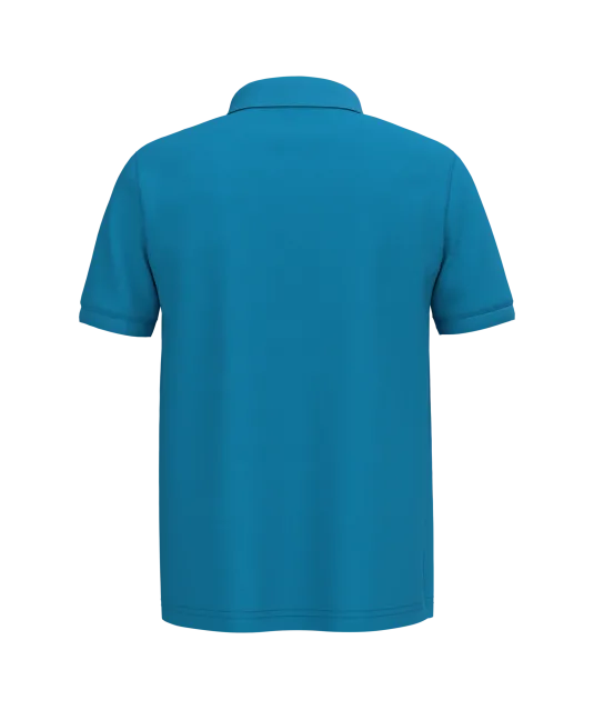 K254 - Piqué-herenpolo korte mouwen Tropical Blue