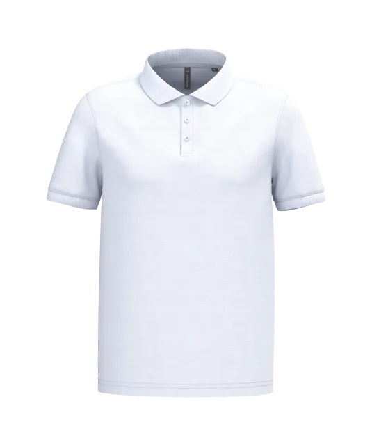 K254 - Piqué-herenpolo korte mouwen White