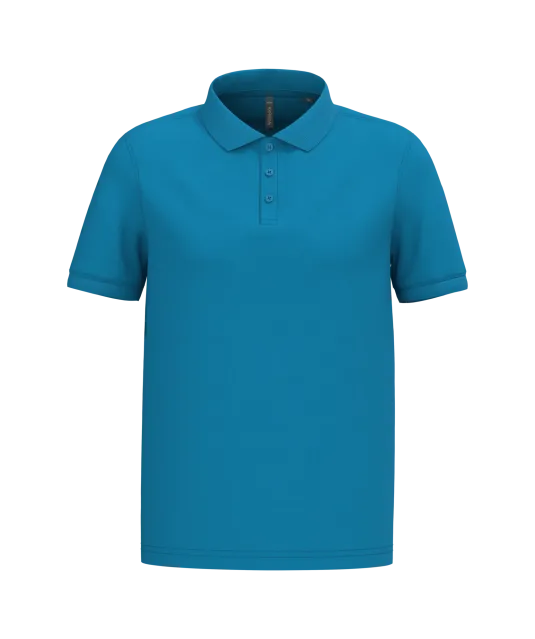 K254 - Piqué-herenpolo korte mouwen Tropical Blue