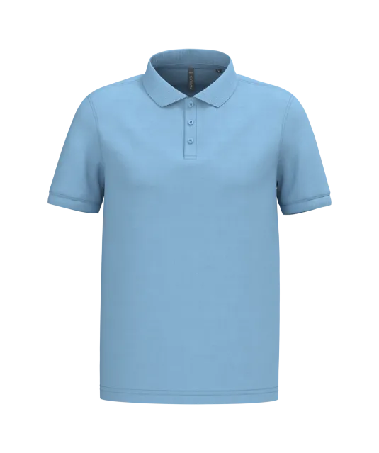 K254 - Piqué-herenpolo korte mouwen Sky Blue