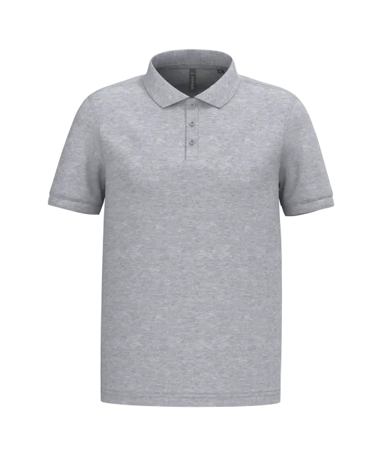 K254 - Piqué-herenpolo korte mouwen Oxford Grey