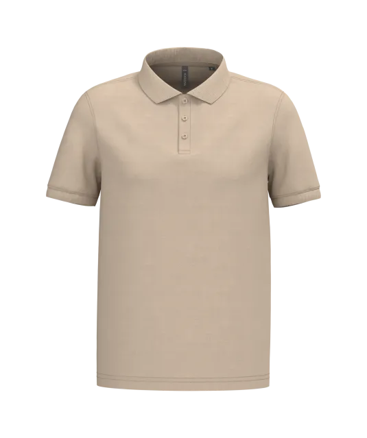 K254 - Piqué-herenpolo korte mouwen Light Sand