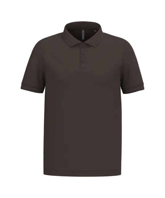 K254 - Piqué-herenpolo korte mouwen Chocolate