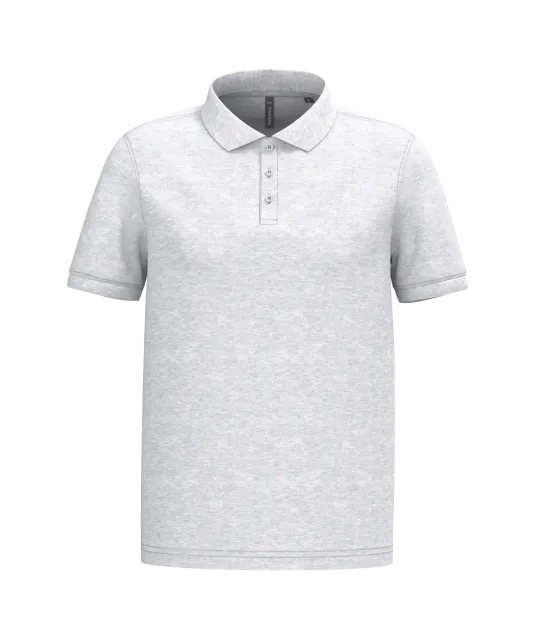K254 - Piqué-herenpolo korte mouwen Ash Heather