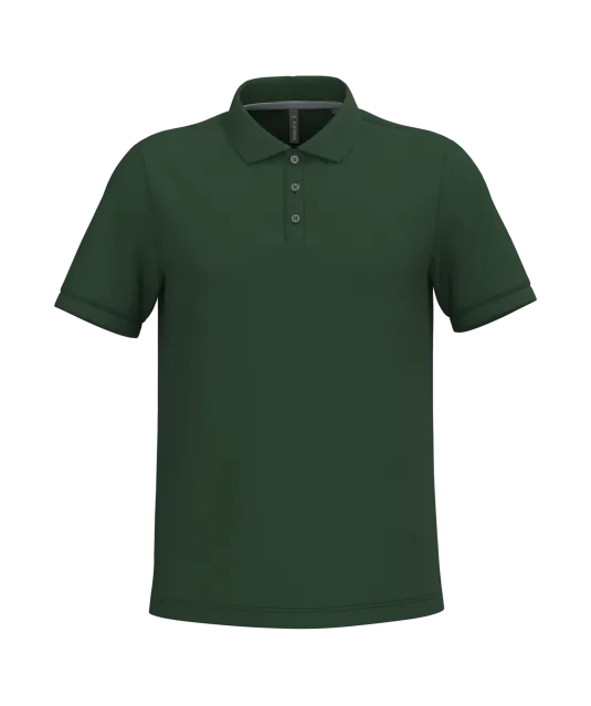 K241 - Piquépolo korte mouwen heren Forest Green